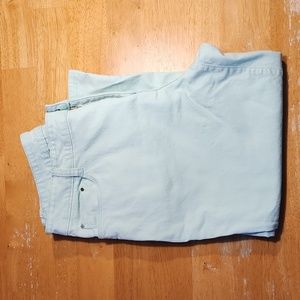 Croft & Barrow Classic Fit Stretch Women's Capri Pants sz 14 mint green